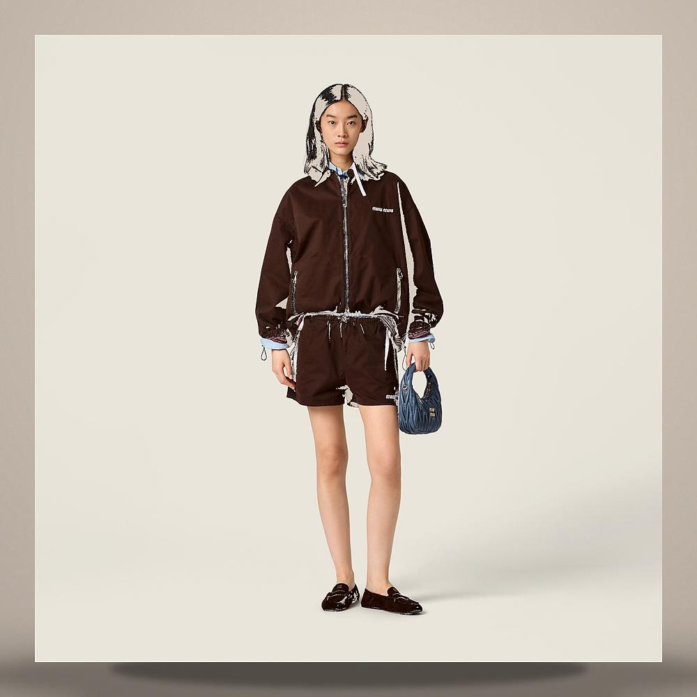 Miu Miu Washed Gabardine Shorts MP2045 19LW F0192