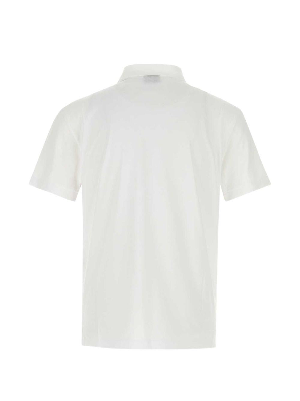 GUCCI Short Sleeve Cotton Polo Shirt White Men
