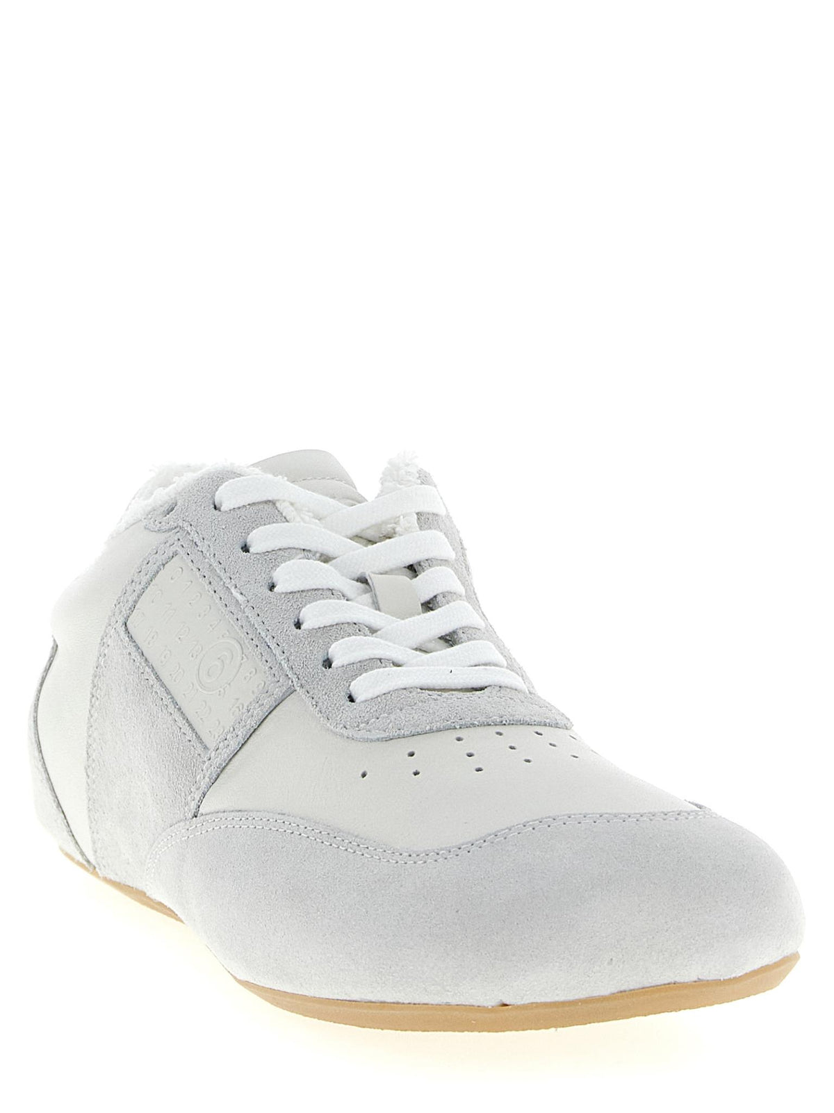 Maison Margiela White Leather Low-Top Sneakers