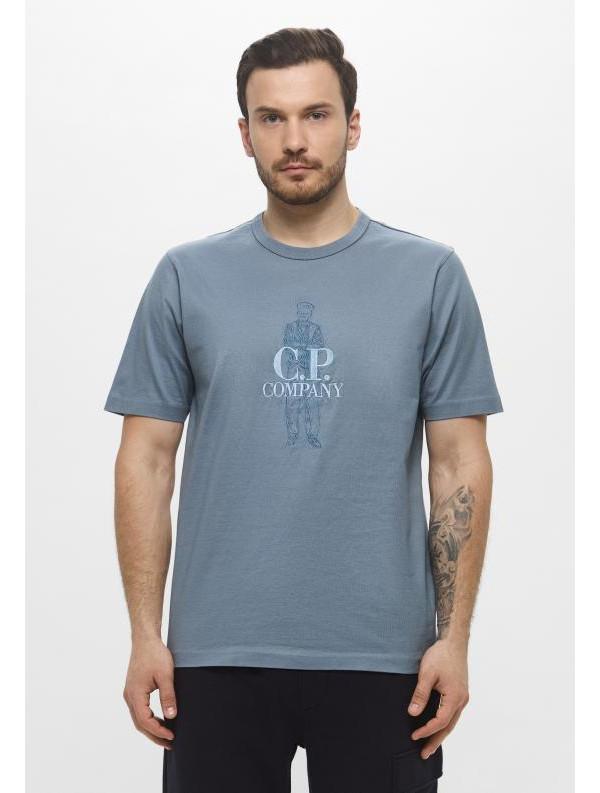 CP Company Mercerized Jersey Twist British Green T-Shirt