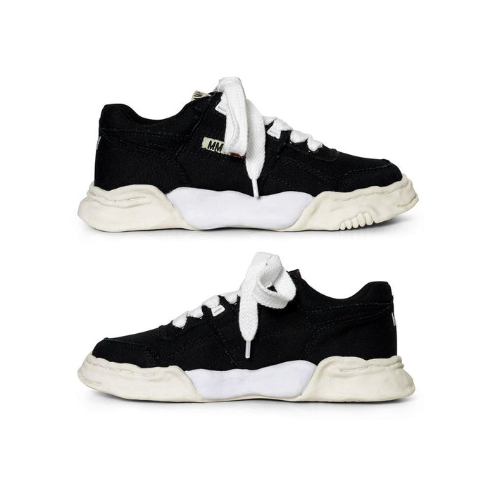Maison Mihara Yasuhiro Black Parker Sole Canvas Low-Top Sneakers