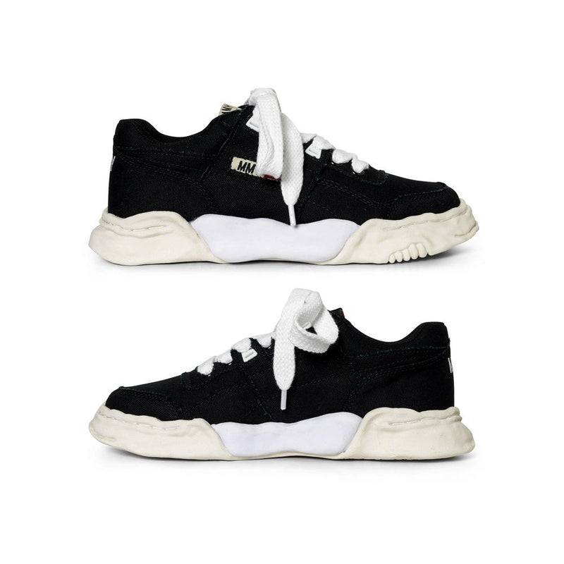 Maison Mihara Yasuhiro Black Parker Sole Canvas Low-Top Sneakers