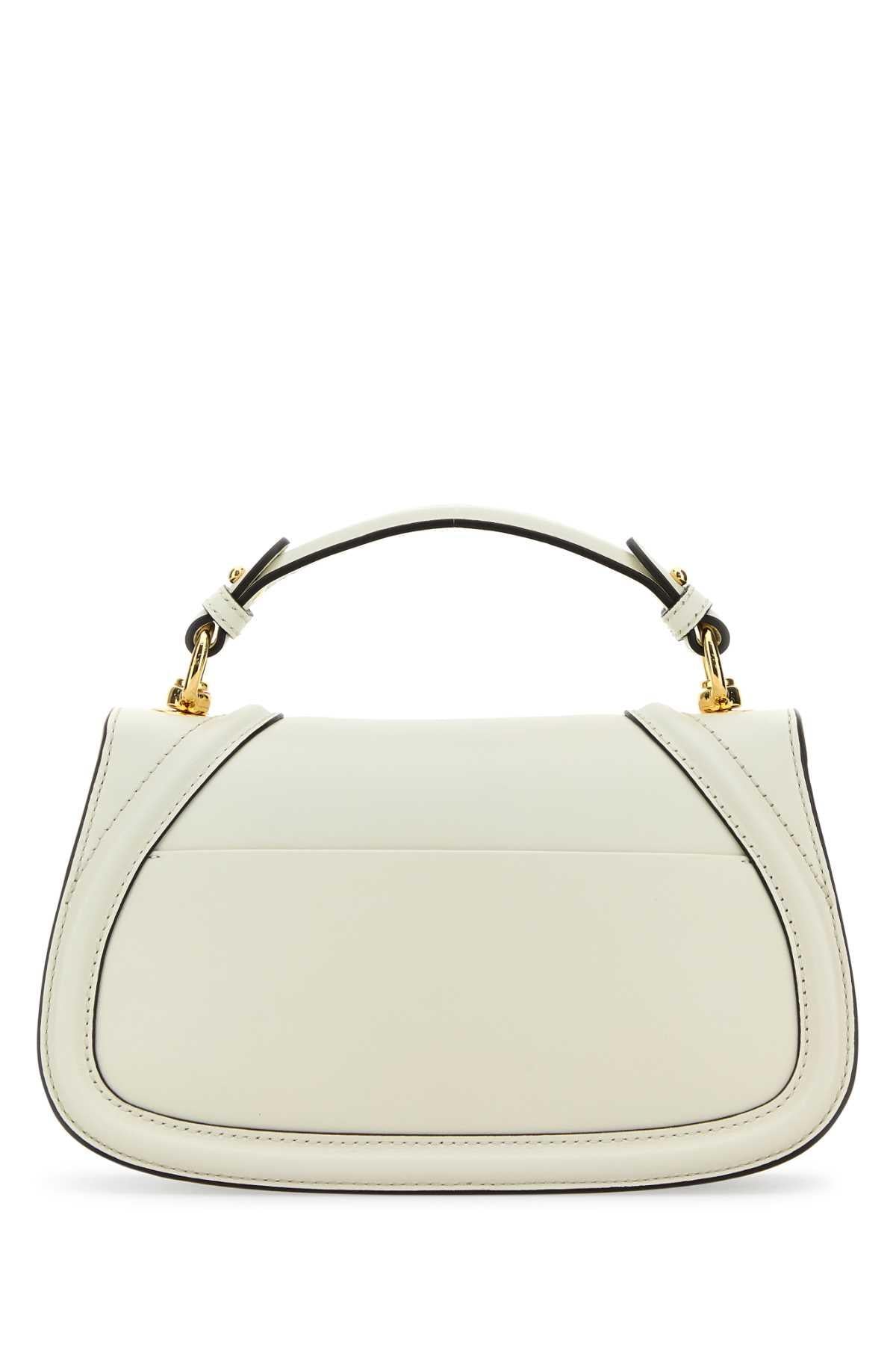 GUCCI Leather Shoulder Bag White