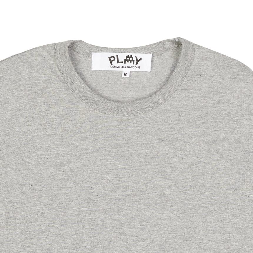 Comme des Garcons Invader Double Heart Logo Men’s Long Sleeve T-Sh AZ T330 051 2