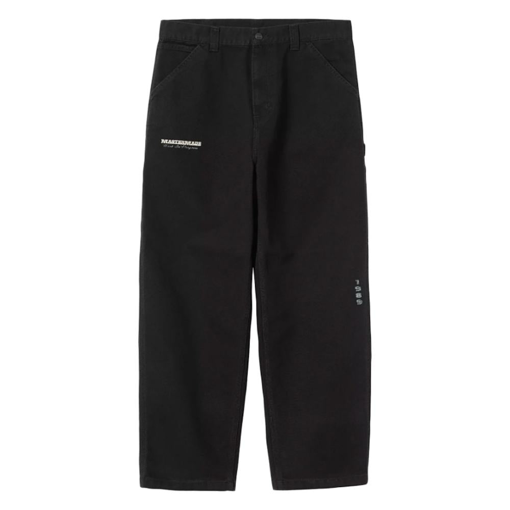 Carhartt Black Single-Knee Graphic Print Classic Pants I035560 8960
