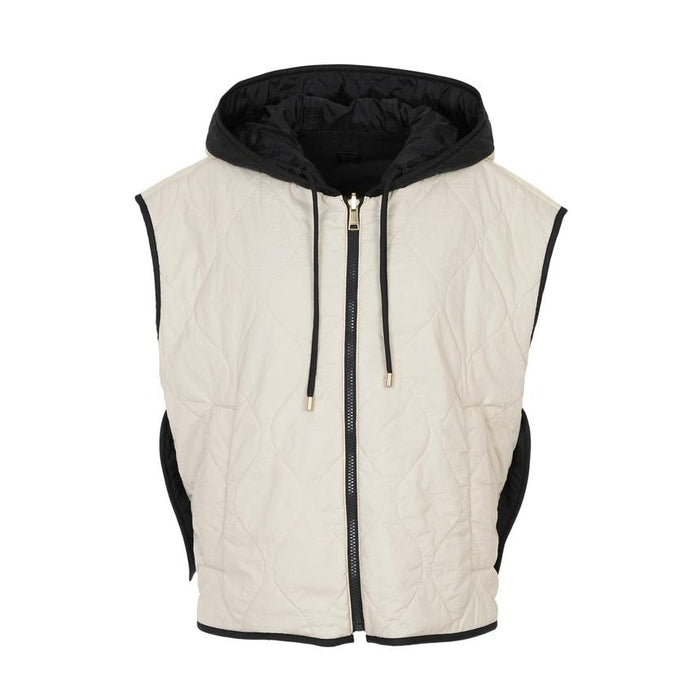 Max Mara Reversible Puffer Vest Beige Nylon Women’s Jacket
