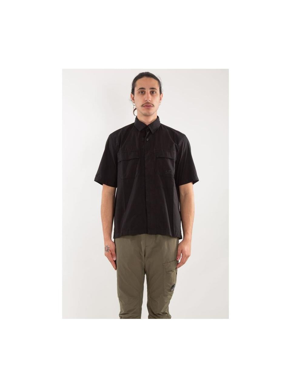 CP Company Cotton Ripstop Boxy Short Sleeve Shirt