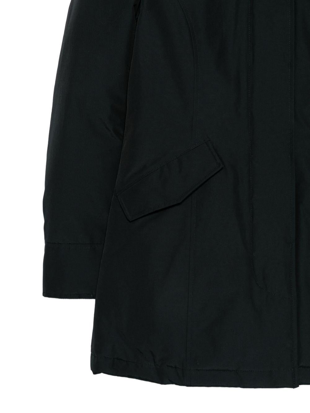 Woolrich Casual Down Puffer Jacket Women’s Dark Knit Trim