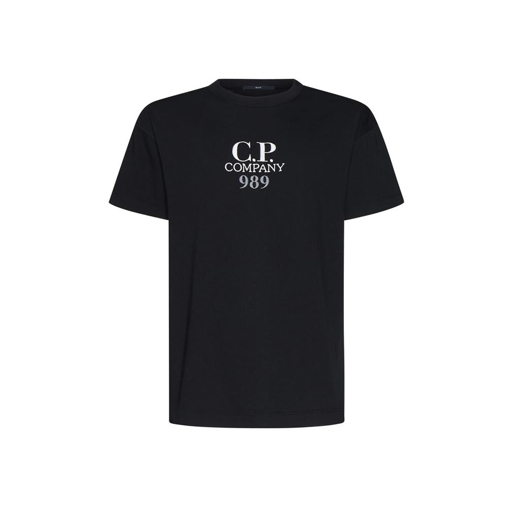 CP Company Logo Embroidered Black T-Shirt