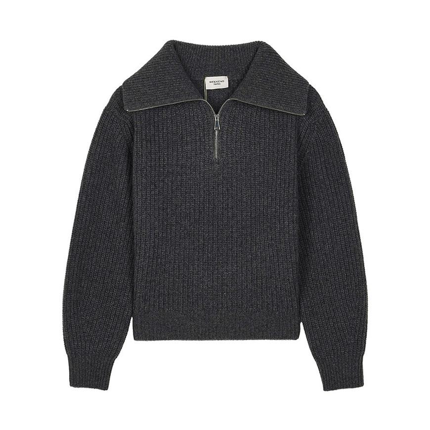 Max Mara Laser Half-Zip Knit Sweater for Women