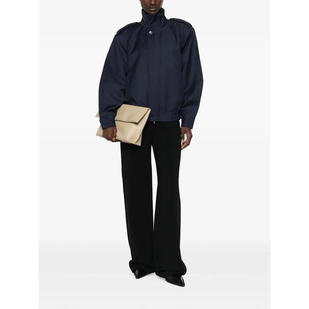 Max Mara Women’s Classic Pants Slacks Black Wool Blend