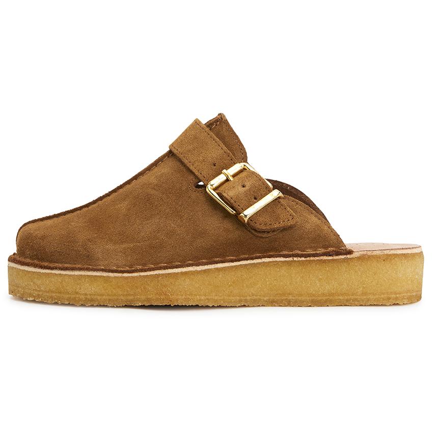 Clarks Leather Trek Mule Slip-On Slippers for Women