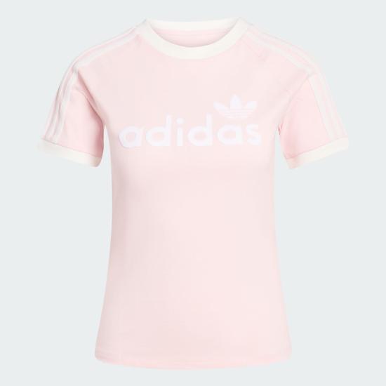 Adidas Women’s Short Sleeve T-Shirt KS9293 Sandy Pink Off White DOM