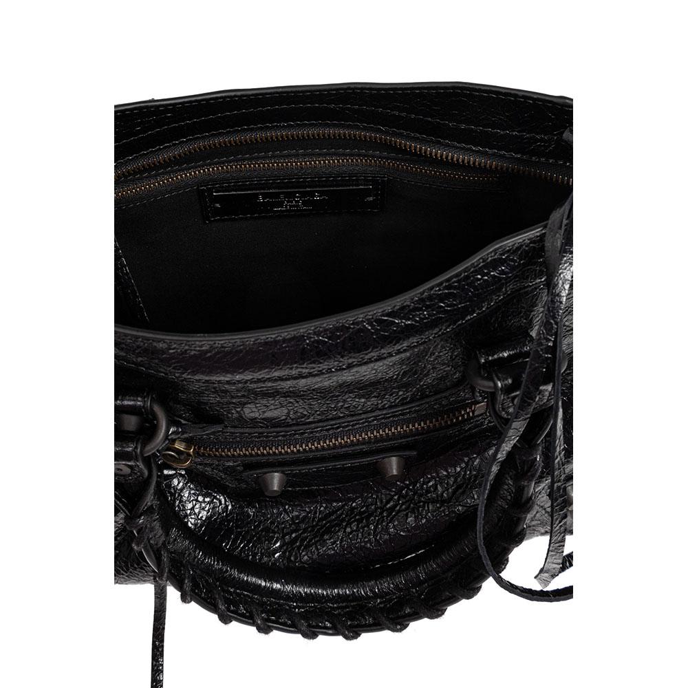 BALENCIAGA Le City Tote Bag Black Leather Handbag