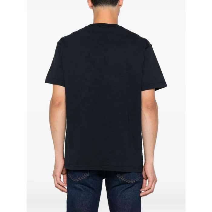 STONE ISLAND Logo Patch Black Short Sleeve T-Shirt