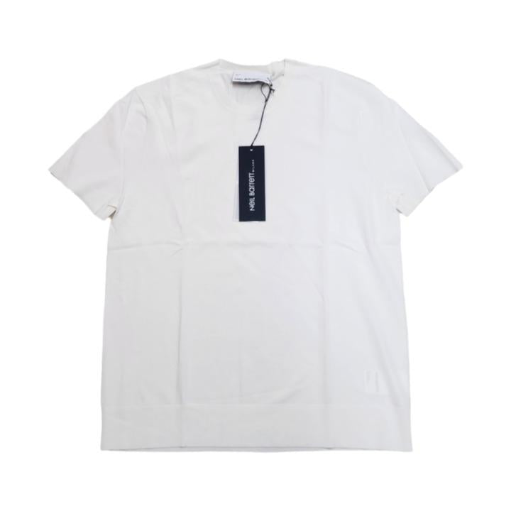 Neil Barrett Men’s White Tech Knit Short-Sleeve T-Shirt PBMA1063E C600