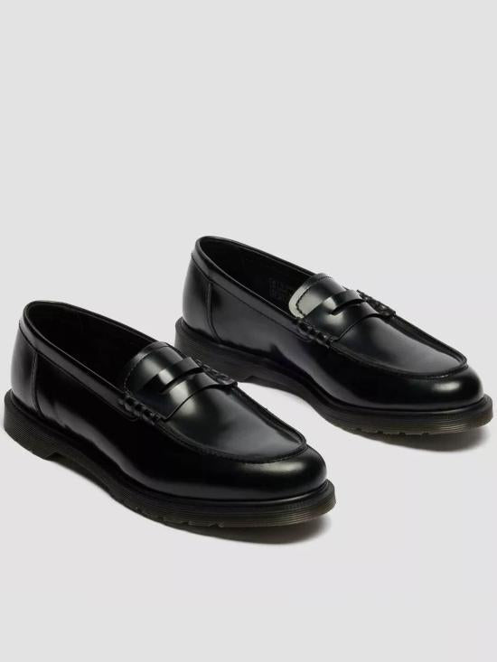 Dr.Martens Leather Loafers Men’s Black Dress Slip-On Shoes 42503001 DOM