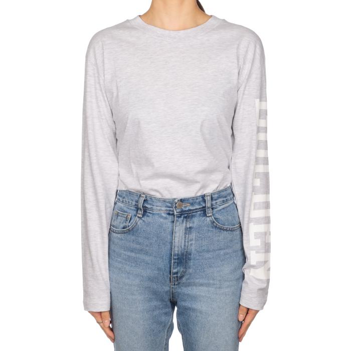 GOLDEN GOOSE Logo Melange Gray T-Shirt