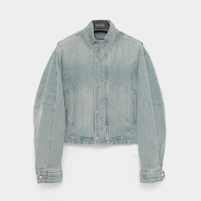 WOOYOUNGMI High-Neck Back-Patch Denim Women’s Jacket M251JP22977L