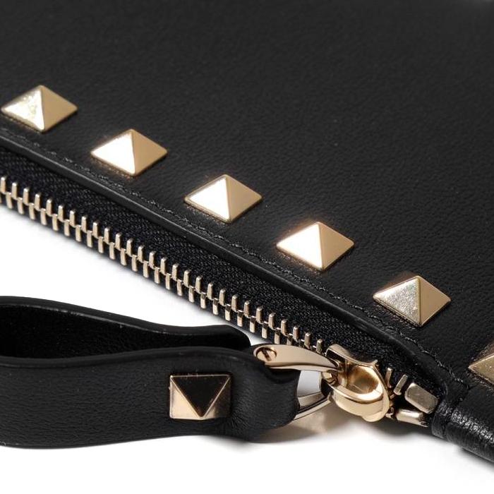 VALENTINO Leather Coin Card Holder Wallet UW2P0548BOL 0NO