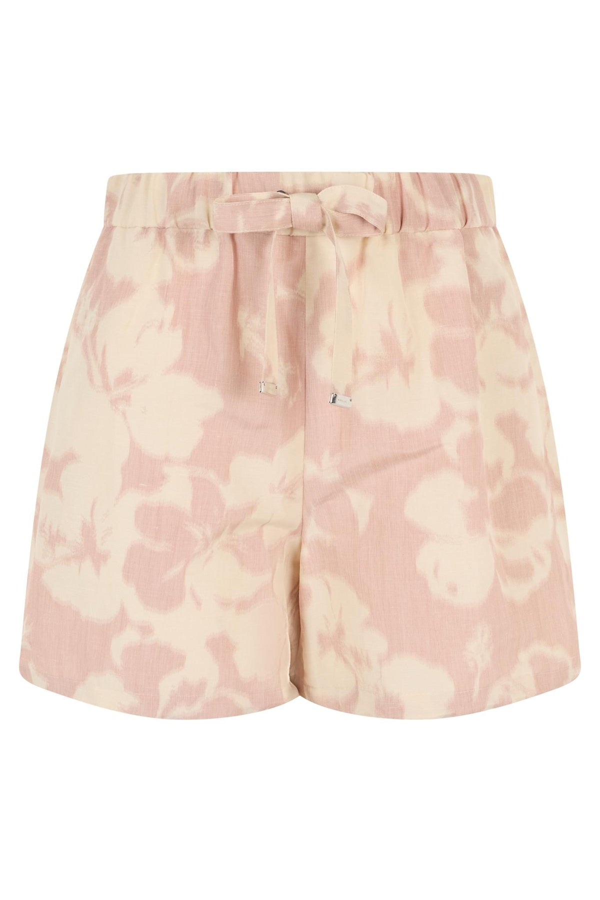 Moncler Blue Nylon Drawstring High-Rise Shorts