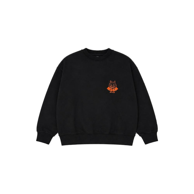 MSGM Women’s Fleece Monster Graphic Sweatshirt Black F6MSJBSW289 110