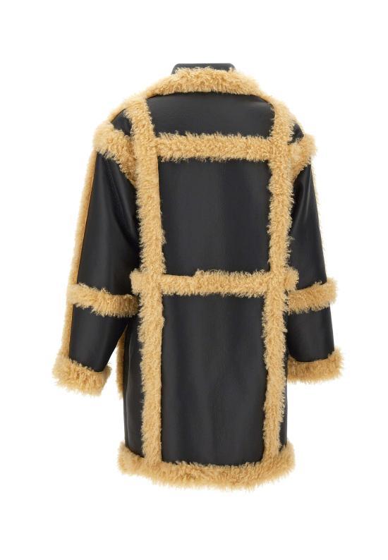 STAND STUDIO Brown Shearling Mouton Jacket for Women 66351915389890