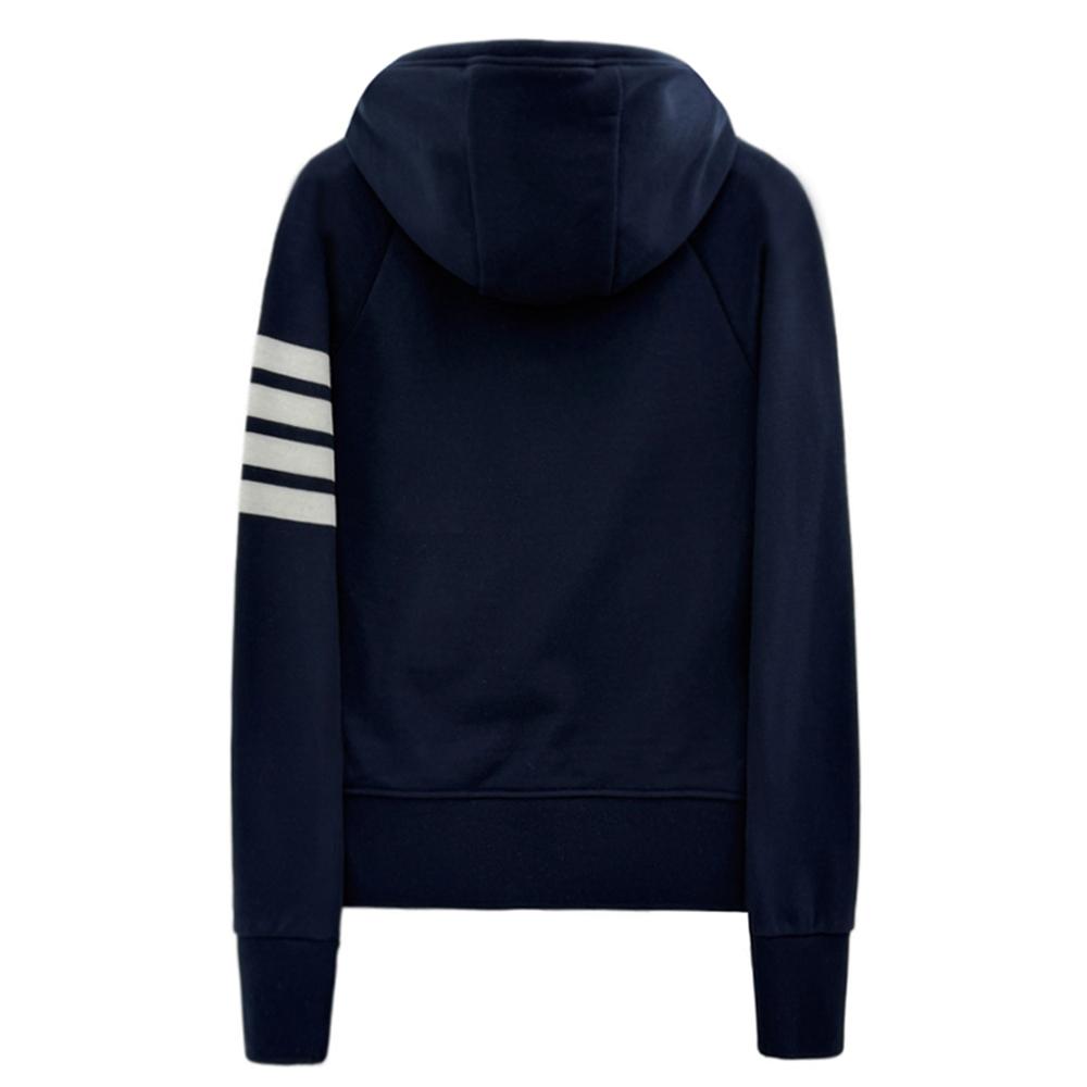 THOM BROWNE 4-Bar Armband Zip Hoodie for Women