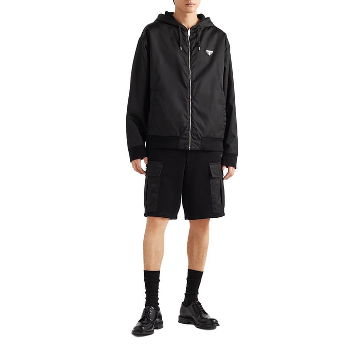 PRADA Reversible Cotton Fleece and Re-Nylon Hooded Jacket for Men