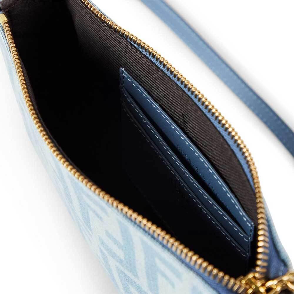 FENDI Denim Baguette Pouch Crossbody Bag for Women