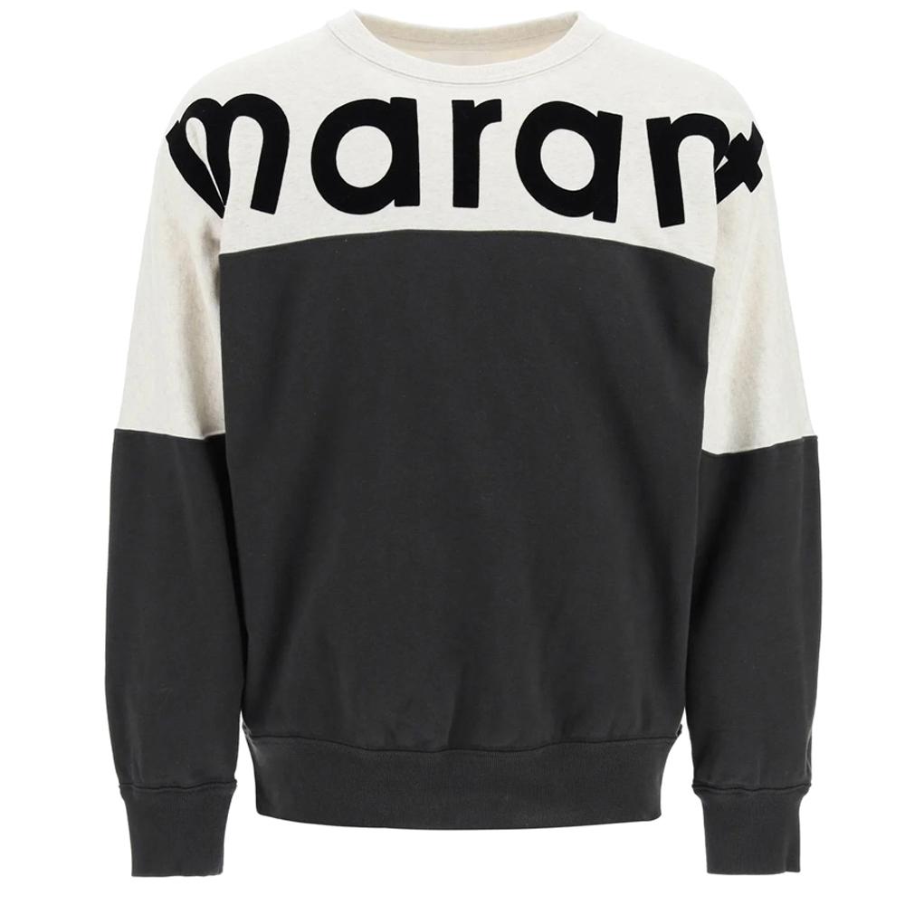 Isabel Marant Fleece Crewneck Sweatshirt Gray Men