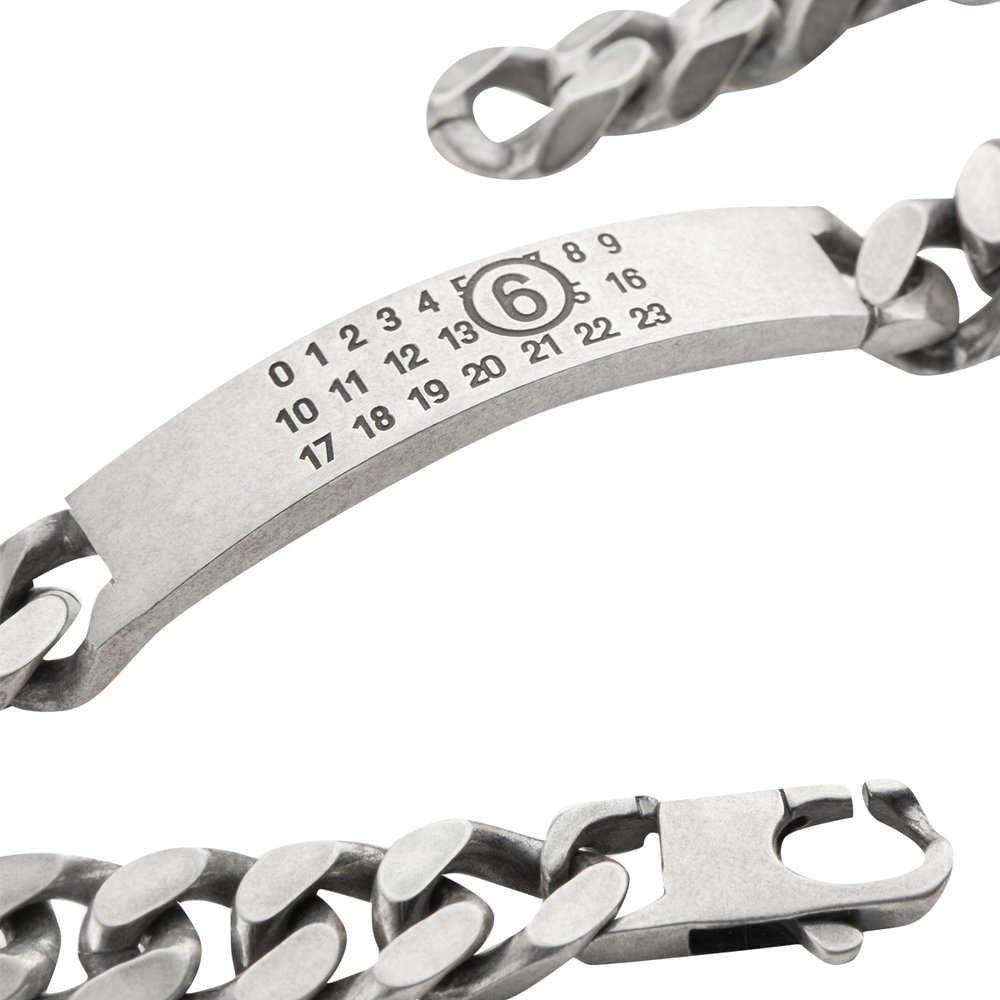 Maison Margiela Silver Gray Classic Chain Bracelet
