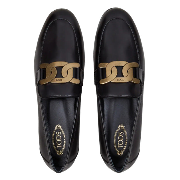Tods Kate Leather Driving Loafers Black Women’s