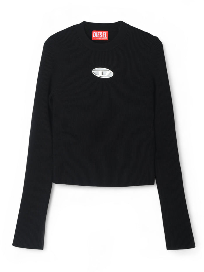 DIESEL Black Knit Long Sleeve Top