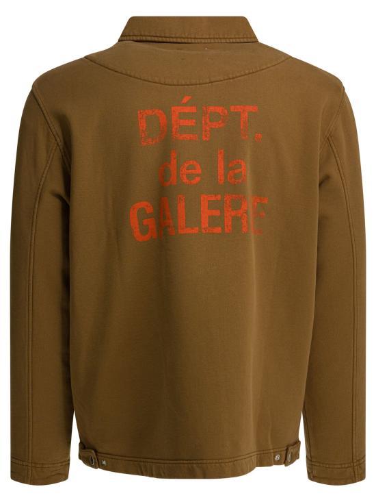 GALLERY DEPT. Logo Print Hoodie Sweatshirt for Women MJ50050 WASHED TAN DOM