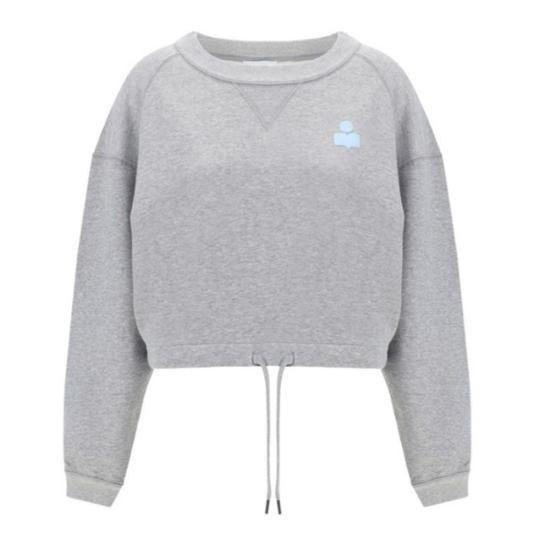 Isabel Marant MARGO Logo Sweatshirt Gray Women’s SW0005 FAA1 M07