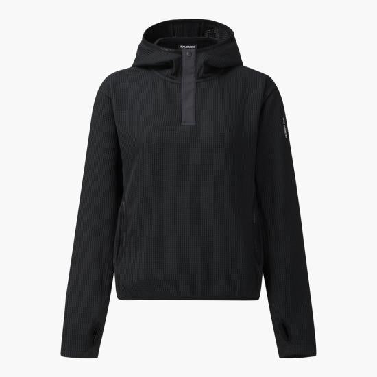 SALOMON Black Hooded Sweatshirt Women’s Hoodie Top S261002 HHD21 BLK