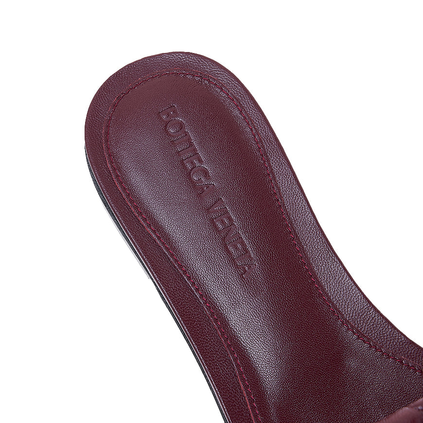 Bottega Veneta Padded Flat Leather Sandals Brown Women’s Slides