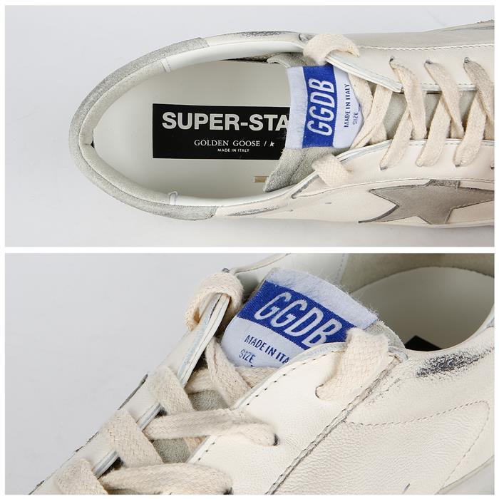 GOLDEN GOOSE Superstar Low Top Sneakers for Men White Leather F005359 11166