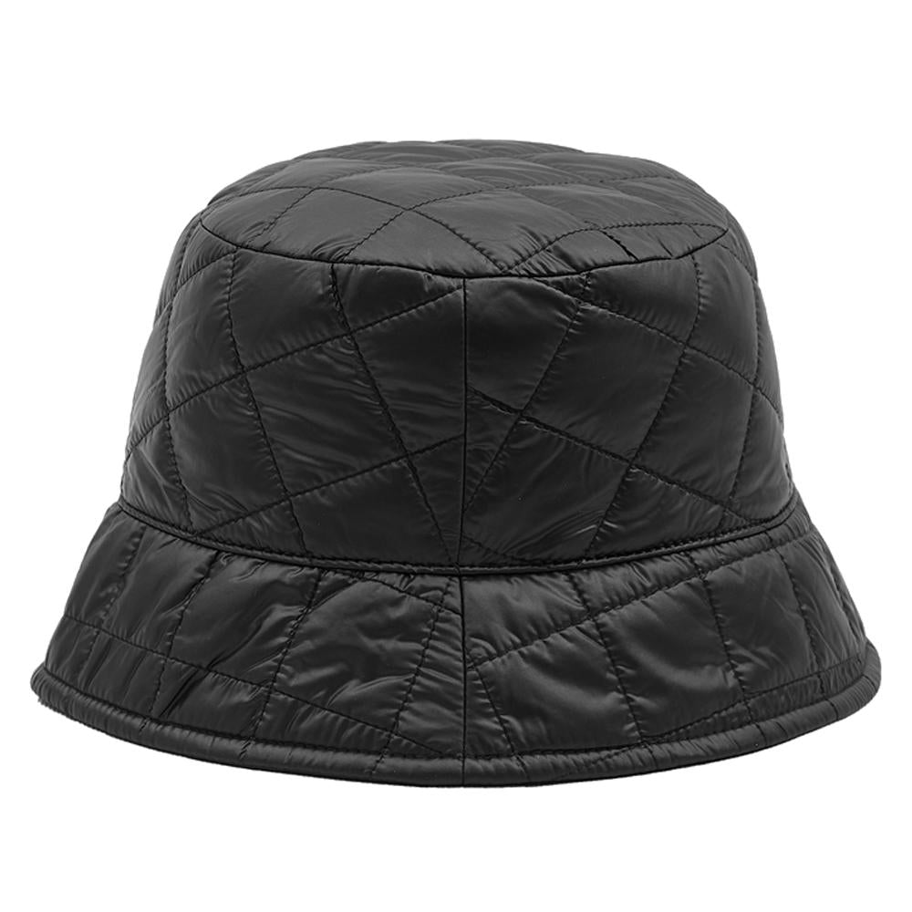 Moncler Logo Patch Quilted Bucket Hat Black 3B000 23 788LD 999