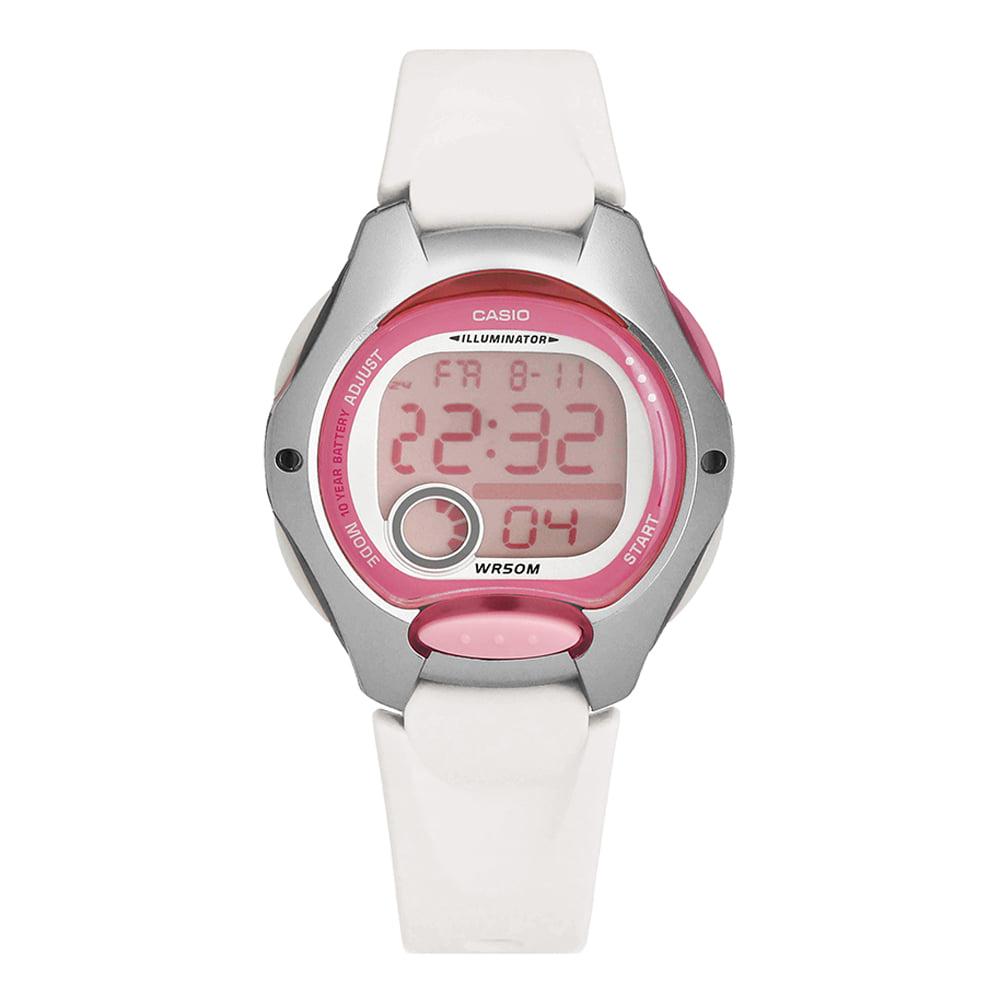 Casio Women’s Digital Watch Fabric/Other Strap LW 200 7AVDF