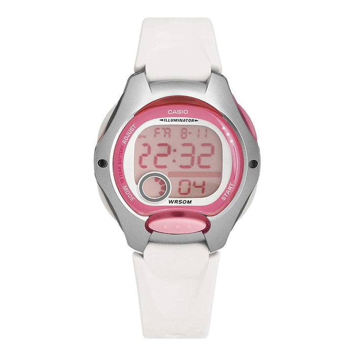 Casio Women’s Digital Watch Fabric/Other Strap LW 200 7AVDF