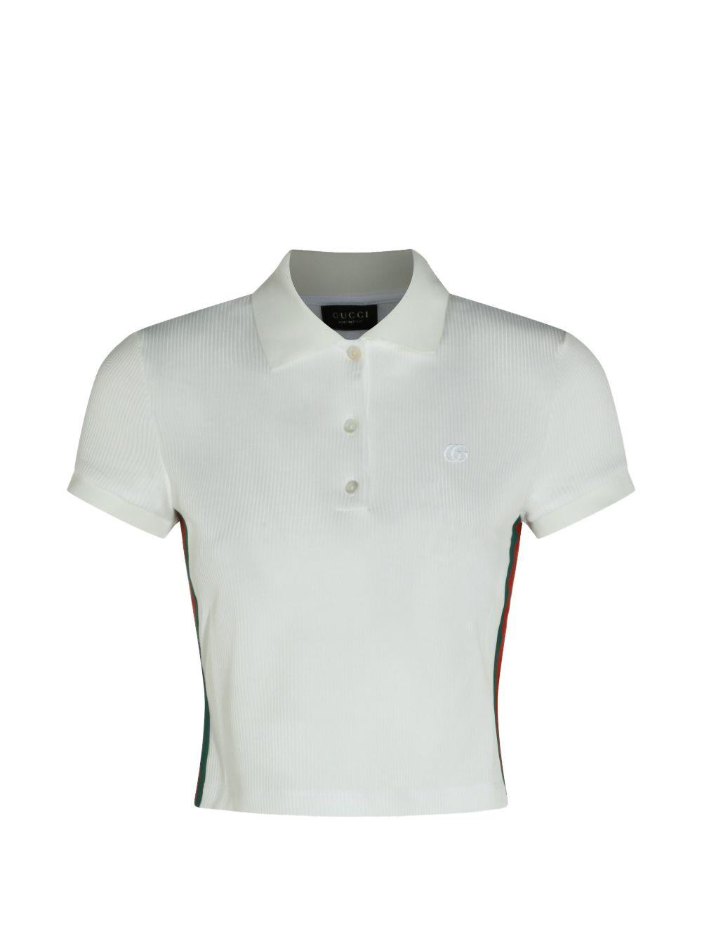 GUCCI Black Cotton Short Sleeve Polo Shirt