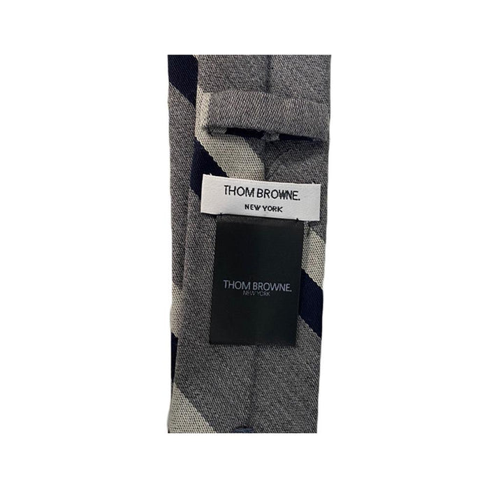 THOM BROWNE Wide Shadow Stripe Silk Tie MNL001A 07647 035