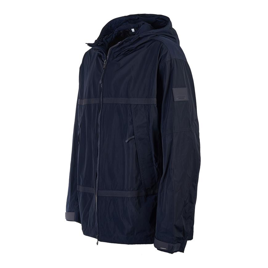 BURBERRY Logo Appliqué Lightweight Hooded Jacket for Men 8051010 M HARDING A1249