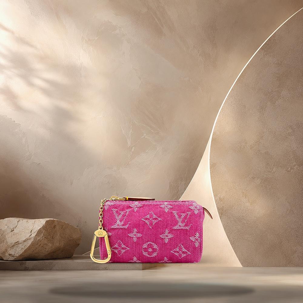 Louis Vuitton Fuchsia Denim Trusse Speedy Key Ring M27605