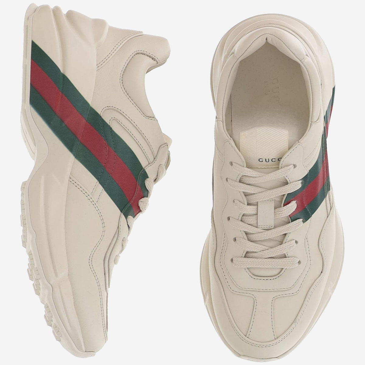 GUCCI Low-Top Sneakers Women’s Leather Casual Shoes