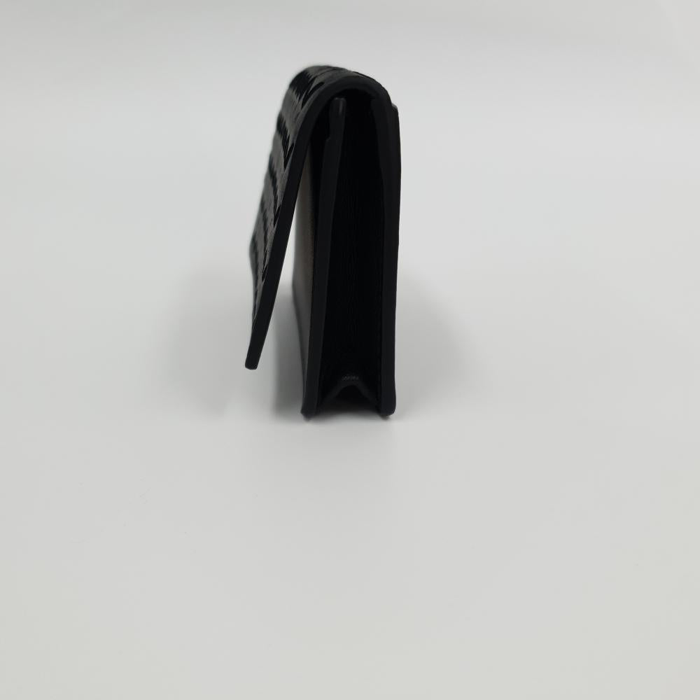 Bottega Veneta Intrecciato Leather Card Holder Black