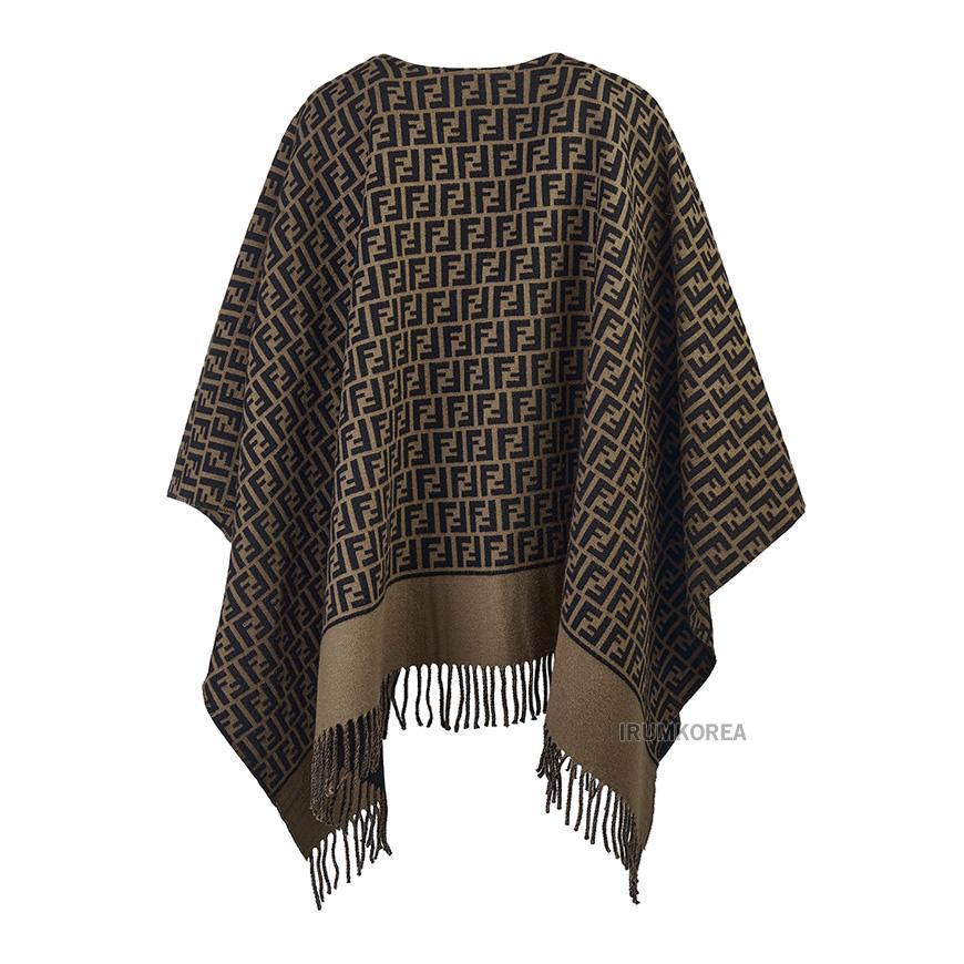 FENDI Women’s Wool Cashmere Poncho Black