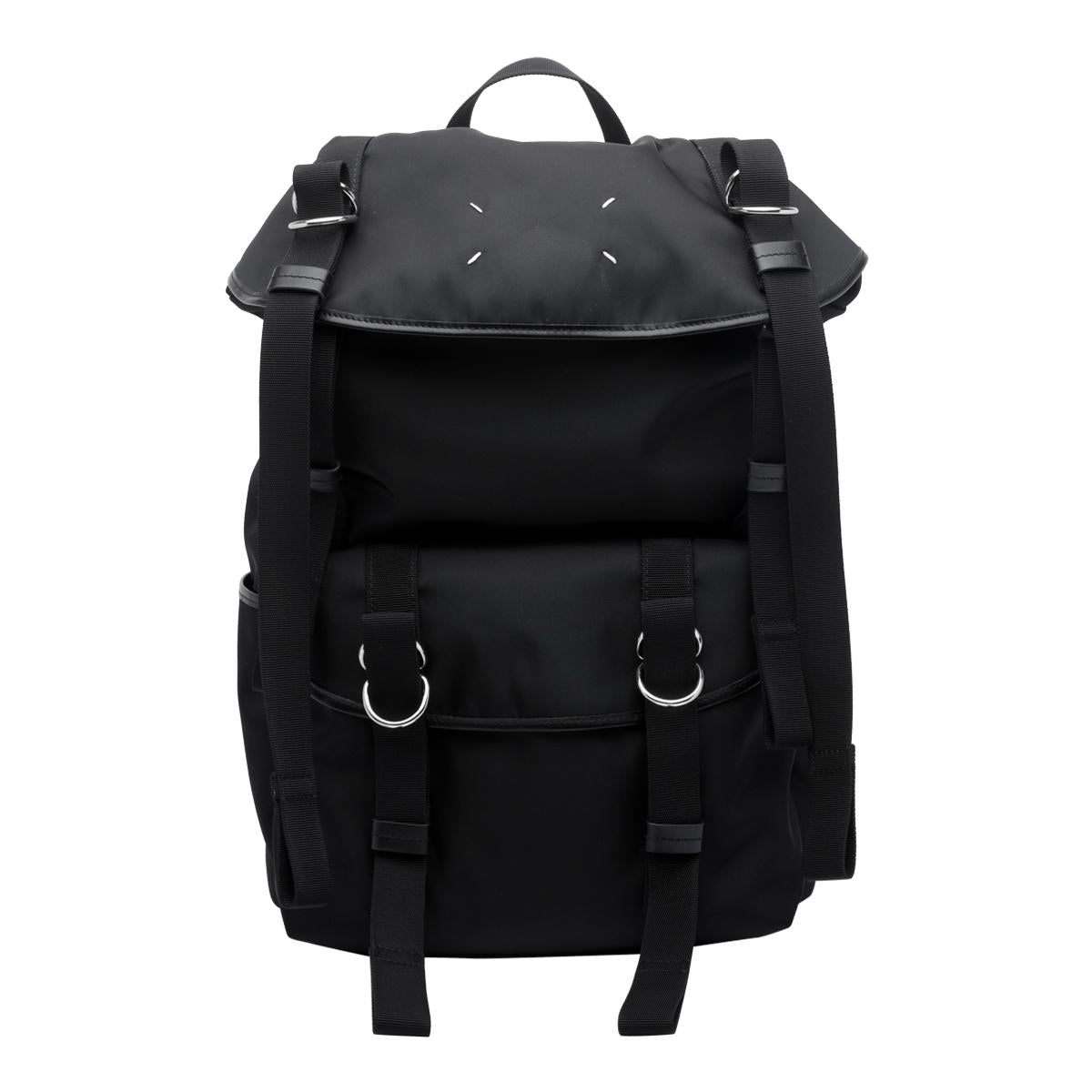 Maison Margiela Black Leather Backpack
